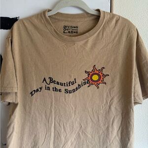 Pacsun Tan Graphic T-Shirt